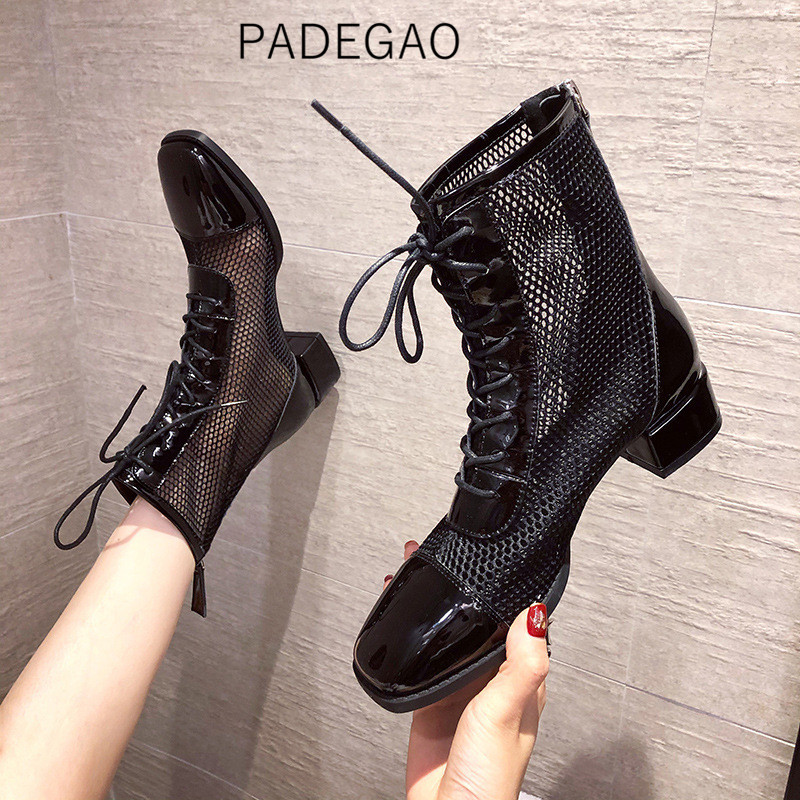 

Women Boots 2020 Casual Korean Ankle Boots for Women Fashion Black Platform, Beige