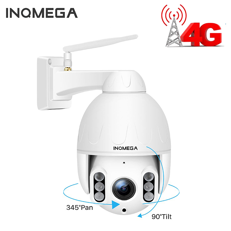 

INQMEGA 4G SIM Card Camera WIFI 2MP 1080P PTZ Dome Camera Wireless GSM IP Security Outdoor CCTV P2P IR Night Vision 30M