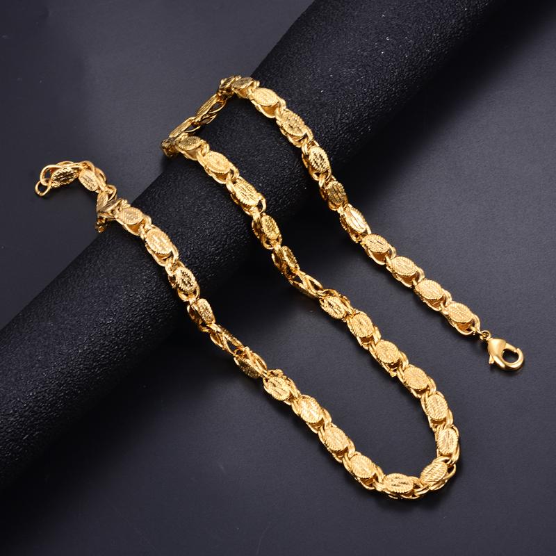 

WANDO 6mm Miami Necklace Cuban luxury Link Chain Gold Colour Necklace homme Hip hop for Men Jewelry Necklaces drop shipping N14