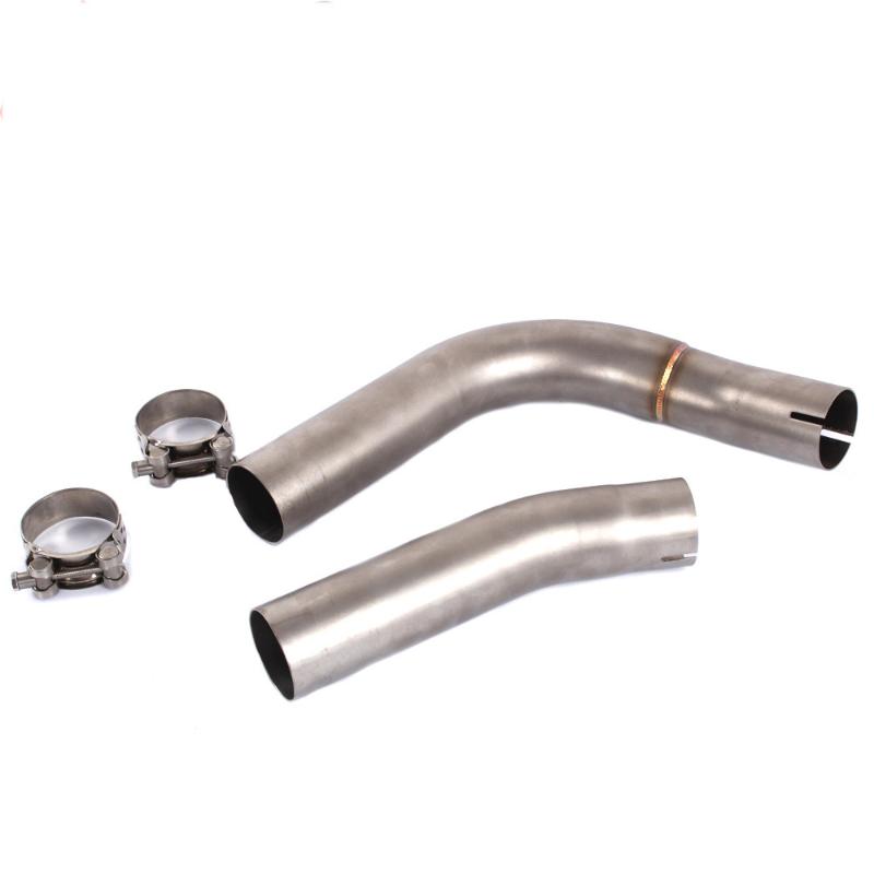 

Motorcycle Exhaust Muffler Mid Connecting Link Pipe for YZF R1 2009-2014