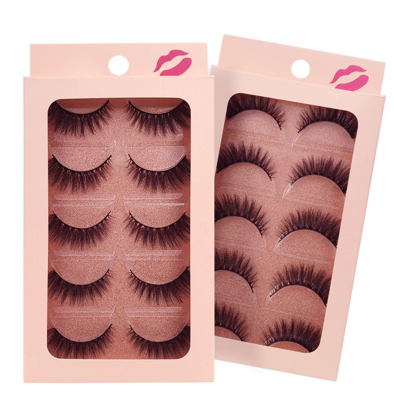 

5 Pairs Eyelashes Natural Long Eyelashes 1cm-1.5cm 3D Lashes Hand Made 3D False Lashes False Eyelash