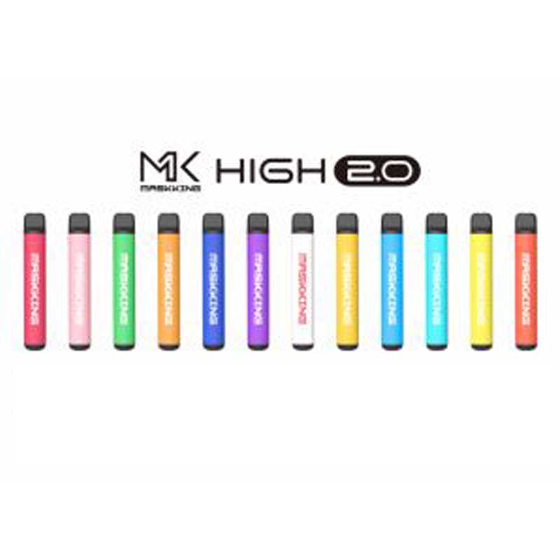 

350mah Maskking Original GT 2.0ml Disposable Vape Pod Device High MK Vaporizer Puff Kit 400puffs Starter Cartridges Ecig Battery Bar Qermu
