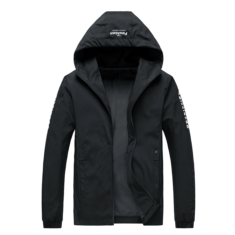 

Plus Size 5XL Jacket Men Casual Baseball Jacket Mens Spring Autumn Fashion Slim Fit Men Thin Jackets Brand Casual Coat To, Black