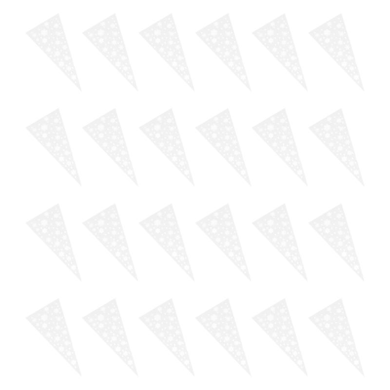 

100pcs Transparent Snowflake Packaging Bag Dessert Packaging Bag