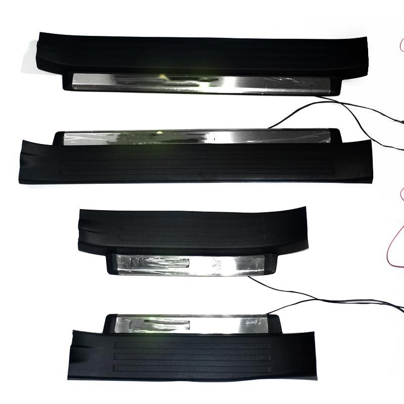 

CAR INTERIOR LED DOOR SILL PLATE WELCOME LIGHTS scuff Bar Running Boards entry guards cover FIT FOR PRADO FJ150 2020-2020