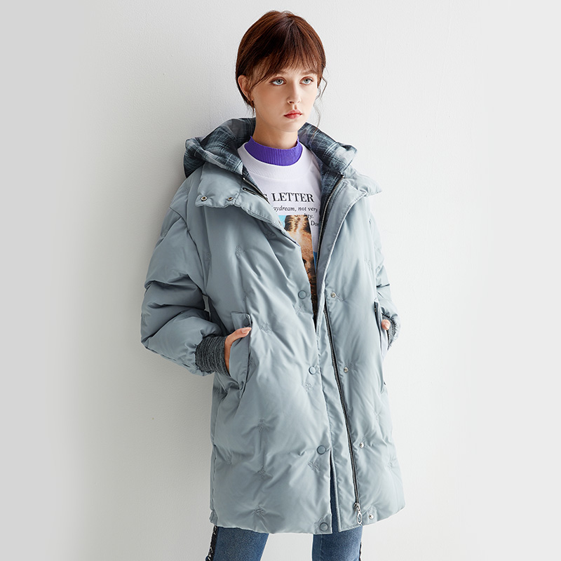 

2020 Women' Down Jacket Korean Hooded Coat Female Autumn Winter Women Parkas 90% White Duck Down Coats Mujer Chaqueta Pph1664, Blue