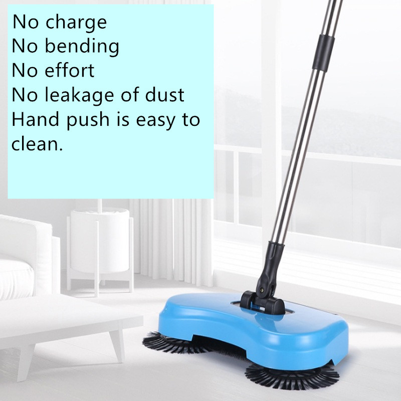 

Hand Push Broom Handle Household Cleaning household cleaning tools accessories Magic Broom Stainless Steel Sweeper Machine