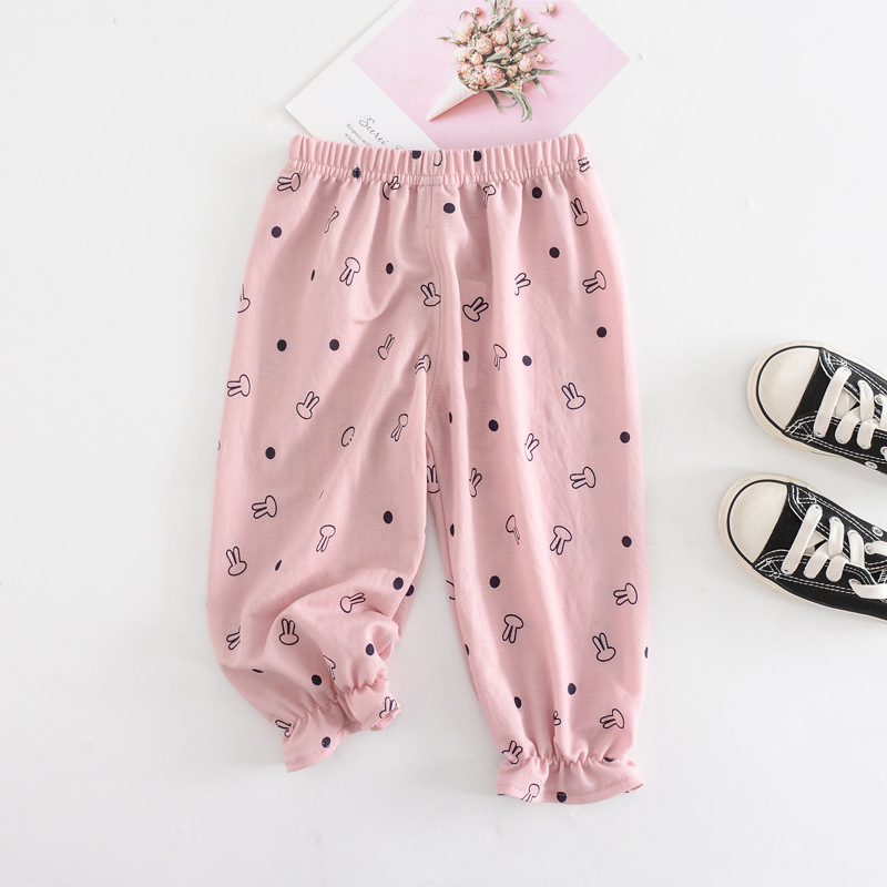 

Mosquito pants children's home mosquito pants comfortable autumn thin section bloomers baby air conditioning pants Sleep wear, As picture