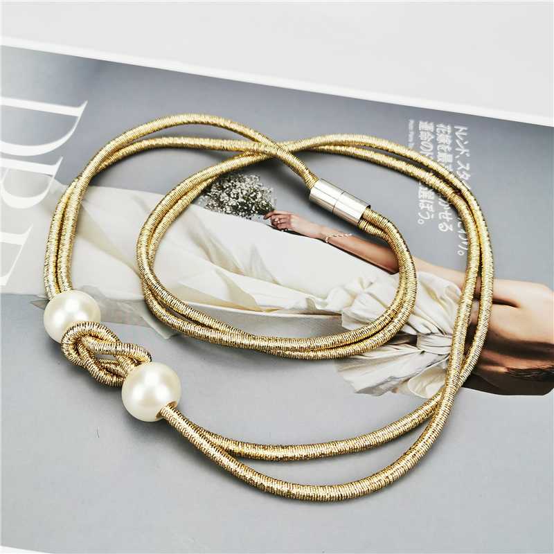 

UKEBAY New Handmade Luxury Necklaces Women Gold Jewelry Pearl Necklace Party Accessories Clothes Chain Wholesale 4 Colors Choker