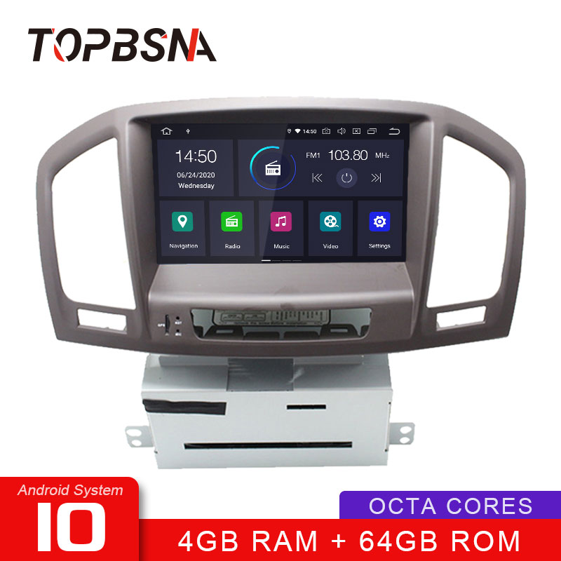 

TOPBSNA Android 10 Car DVD Player For Vauxhall INSIGNIA 2008 2009 2010 2011 WIFI Multimedia GPS Stereo 2 Din Car Radio Auto
