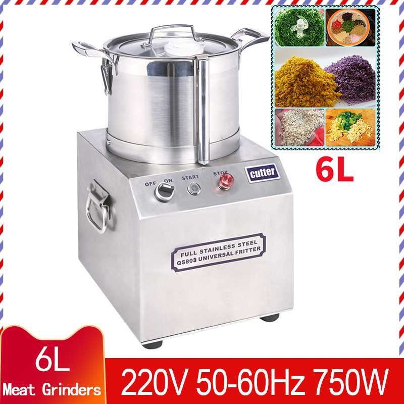 

110V / 220V 750W 6L Household Multifunction Meat Grinder Stainless Steel Blade Meat Chopper Shredder Sausage Machine