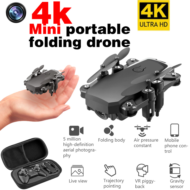 

LF606 Quadcopter Mini Drone with 4K Camera HD Foldable Drones One-Key Return FPV Follow Me RC Helicopter Quadrocopter Kid's Toys