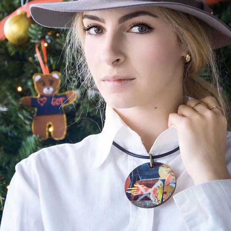 

Chokers TOTABC Fashion Big Pendant Necklace Women Jewelry Bijouterie Choker Long Female Initial Vintage Neck Chain Decoration For Gifts