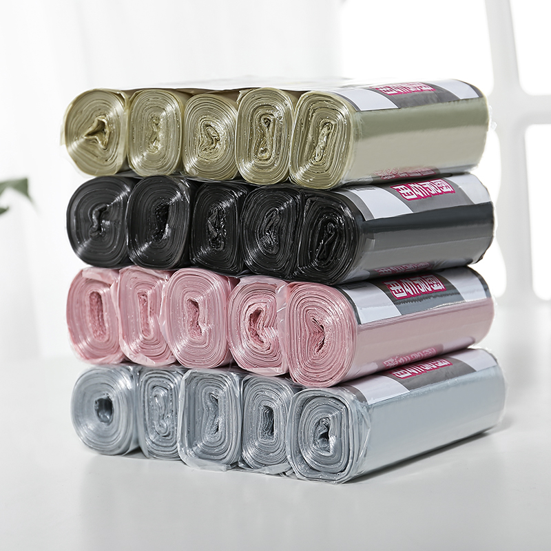 

100pcs/pack Top Quality Household Disposable Plastic Bags Silver Steel Point-off Refuse Bag Trash Bags