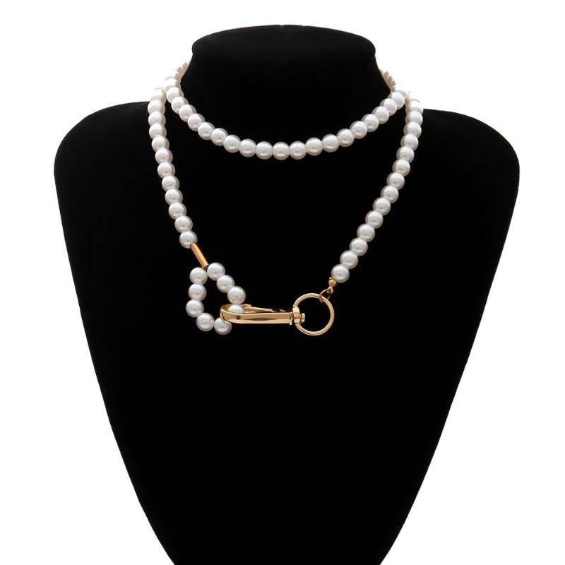 

Imitation pearl Necklace Handmade Weave pearl jewelry for women DIY gift Jewelry Women Girl