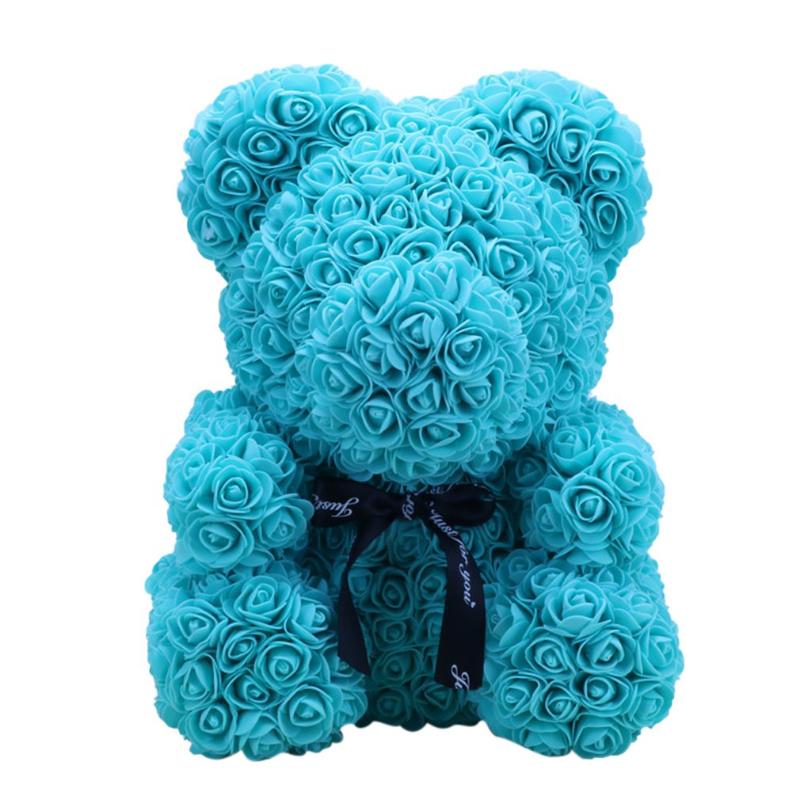 

Party Favor RED ROSE BEAR Immortal Flower Anniversary Valentines Gift