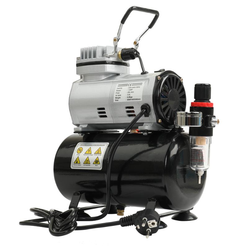 

EU High-efficiency Oil-less Quiet Air Compressor High-pressure Pump Woodwork Air Spray Paint Compressor Blast Pump Set