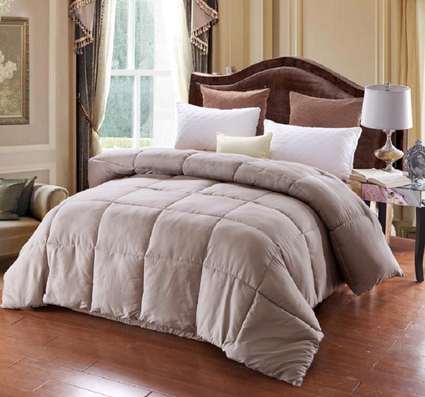 

Brief Solid Winter Duvet Thick Comforter Inner Single Double Bedding Quilt White Black Pink Grey #229