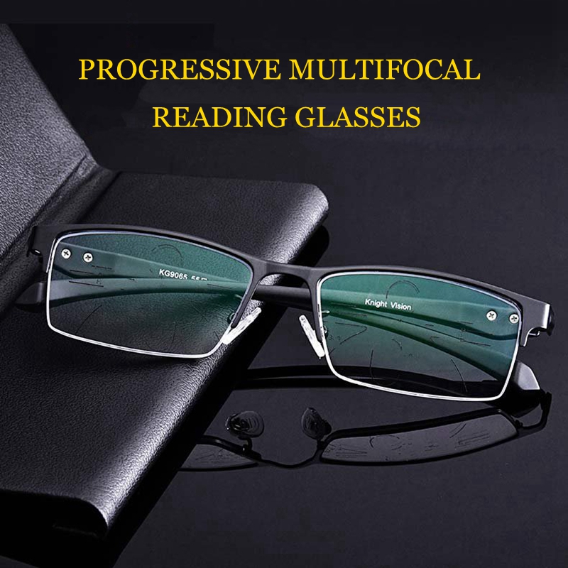 

Sunglasses Intelligent TR90 Ultralight Anti Blu Ray Presbyopic Progressive Multifocal Reading Glasses Men Eyeglasses Lens Old See Far Near