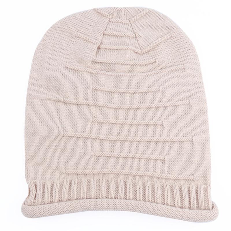 

Men Women Casual Elastic Slouch Daily Fashion Autumn Winter Knitted Cap Stretchable Soft Warm Beanie Hat Decoration Adults Solid