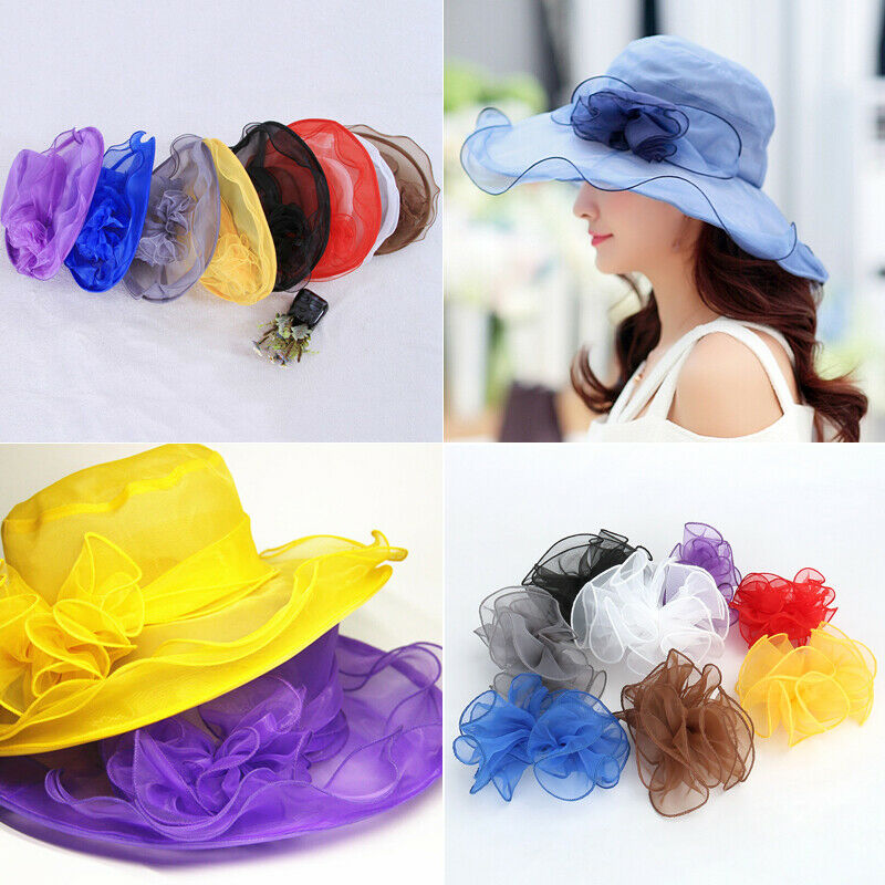 

New Fashion Flat Bottom Shade Hat Solid Color Lace Mesh Breathable Summer Women Wedding Party Cap, White