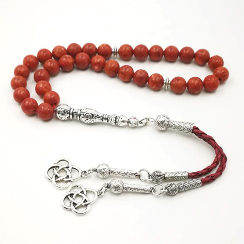 

Natural grass coral Tasbih Muslim Luxury gift For Eid Everything is new Fashion 2020 Bracelets