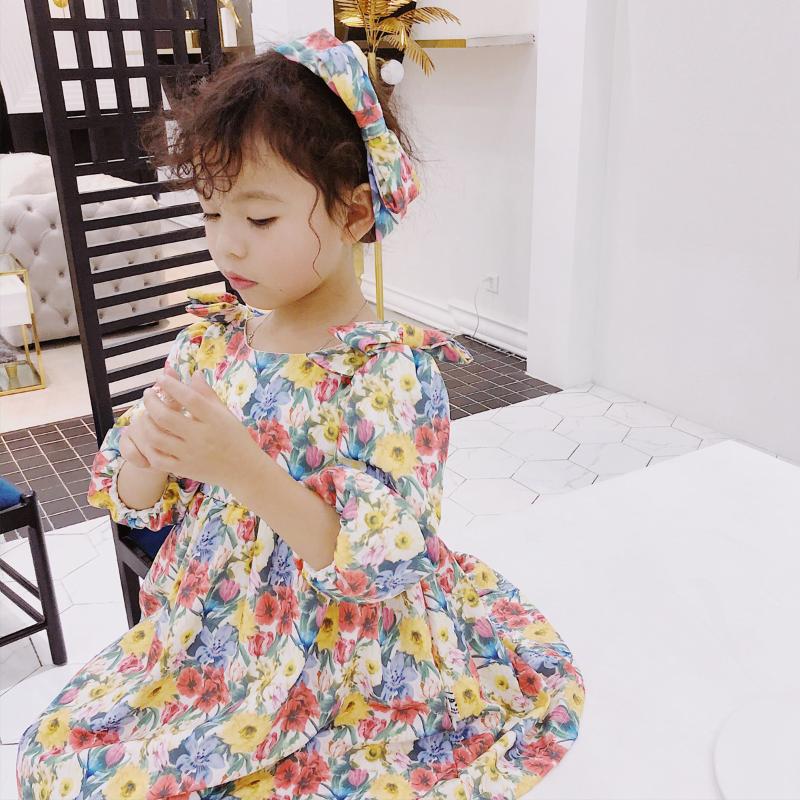 

Tonytaobaby Spring/Summer Dress New Boys and Girls Children's Crushed Flower Dress, As pic