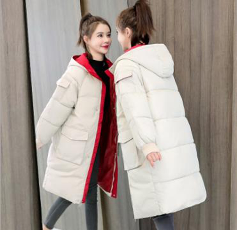 

Wholesale winter new style women's thick bread coat loose padded jacket, Blue