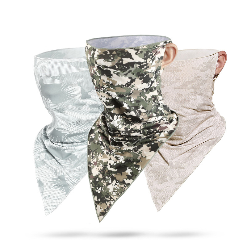 

Unisex Summer Cooling Face Cover Balaclava Neck Gaiter Camouflage Cycling Bandana Scarf
