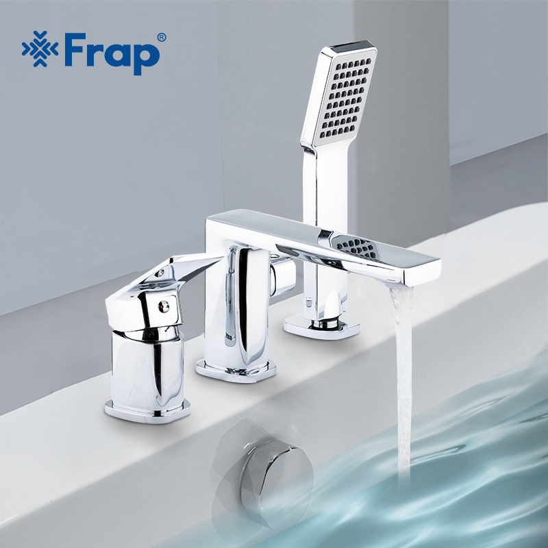 

Frap Three-piece Bathtub Faucet Bathroom Shower Faucet Bath Shower Set Waterfall Bath Sink Water Mixer Taps F1134/F1146