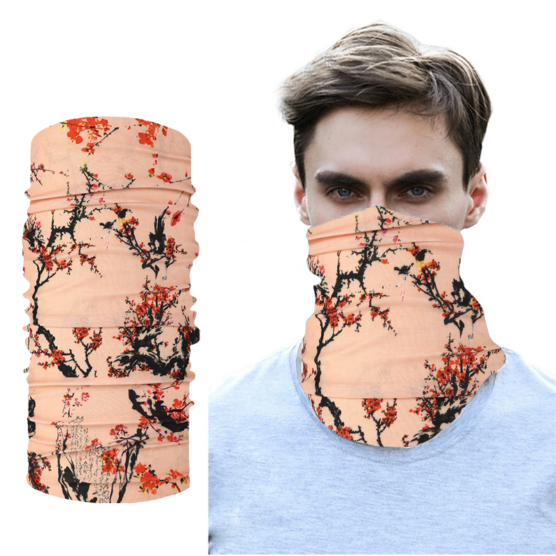 

Seamless Breathable Neck Cover Gaiter Bandana Face Tube Scarf UV Sun Protection Stretch Hiking Camping Cycling Women Men, B144