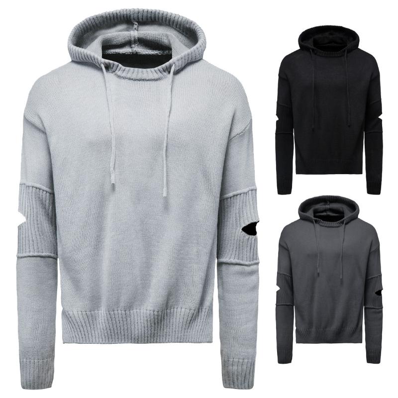 

Sweater Men 2020 Autumn and Winter New Men's Solid-color Turtleneck Sweater Hoodie Pullover Slim Warm Men's, Black