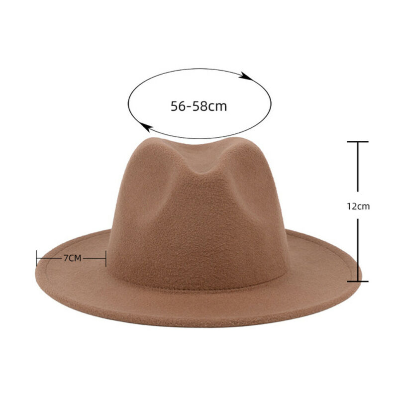 

Fedora Hat with Belt Men Women Unisex Festival Spring Winter Wedding Prom Hat, Black