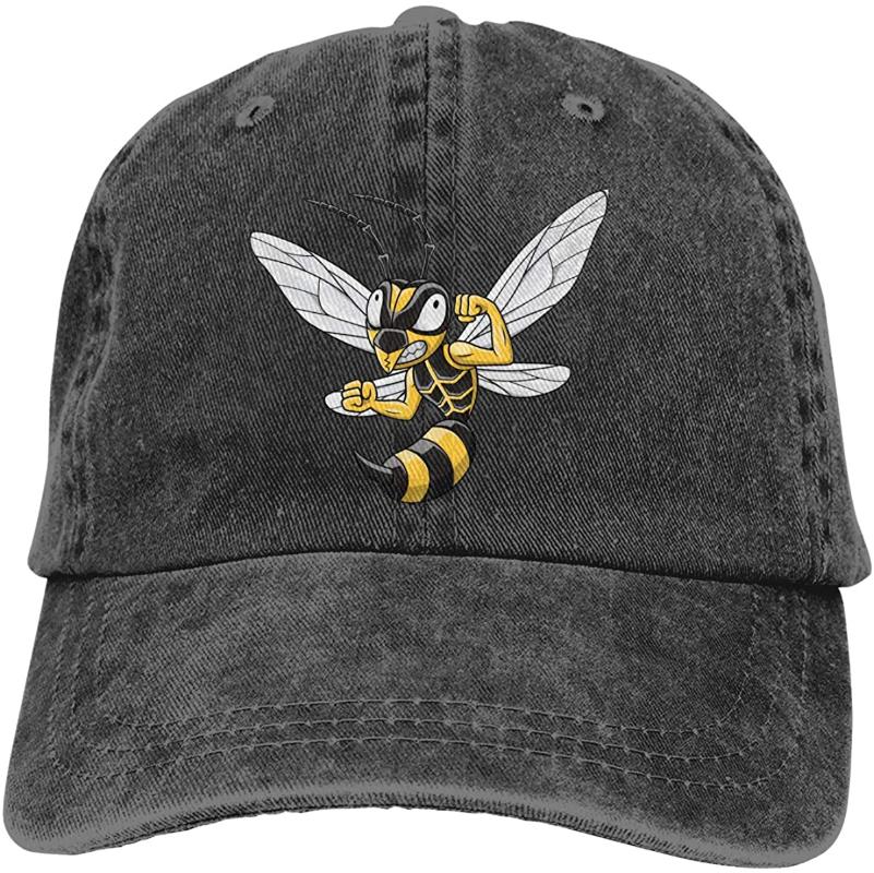 

Hornet Unisex Soft Casquette Cap Vintage Adjustable Baseball Caps, Black