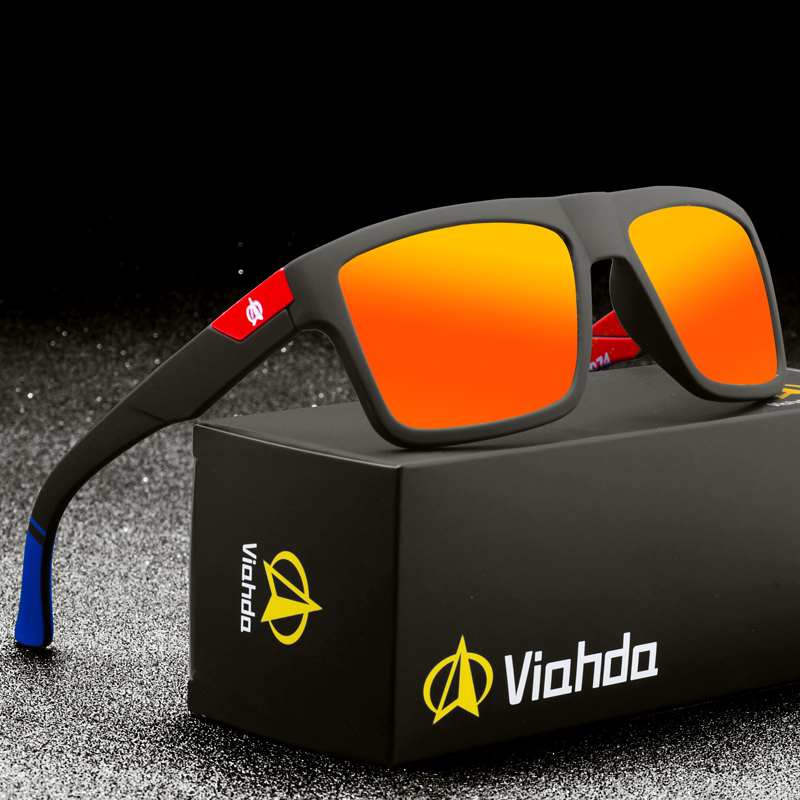 

VIAHDA Polarized Sunglasses Men's Driving Shades Male Sun Glasses For Women Retro Designer Oculos