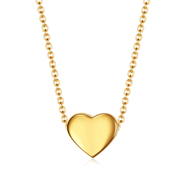 

Tiny Heart Pendant Necklaces for Women Simple Stainless Steel Pendant Gold Color Choker Girls Party Jewelry Gifts