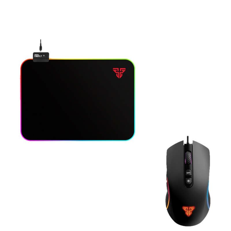

FANTECH X16 Gaming Mouse and MPR351S Game Mousepad 4200DPI and 7Button Macro Game Mouse RGB Mousepad