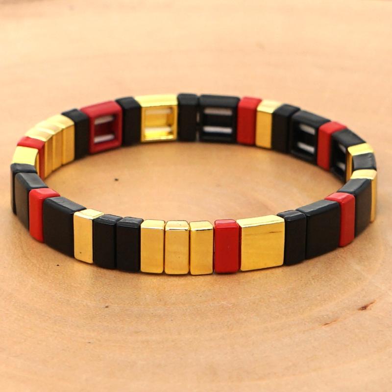 

Shinus Men Bracelet Tile Beads Bracelets Women Pulseras Mujer Moda 2020 Erkek Bilekik Woman Jewelry Handmade Accesorios Armband