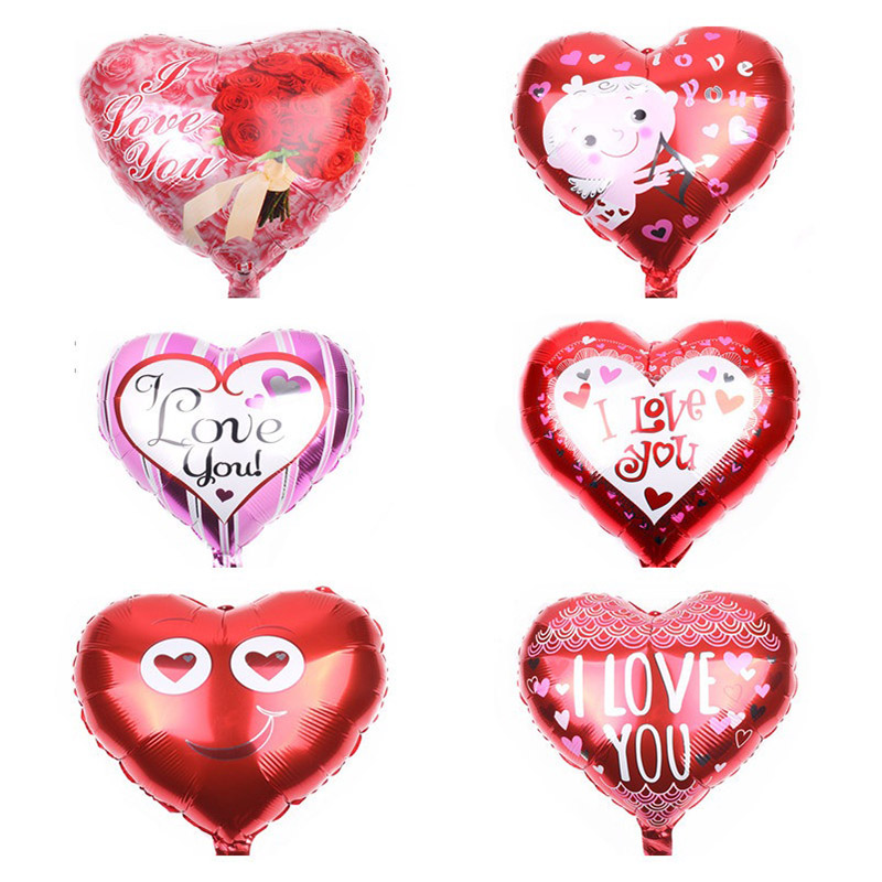 

1pc 18 inch I Love You Ballon Balloons Wedding Decorations Romantic Love Heart Helium Balloon Party Balloons Birthday Supplies