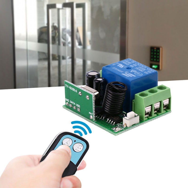 

Electronic Access Control Remote Door Opener Switch Wireless Receriver No Touch Door Opener Gate Lock Entry Exit Controller