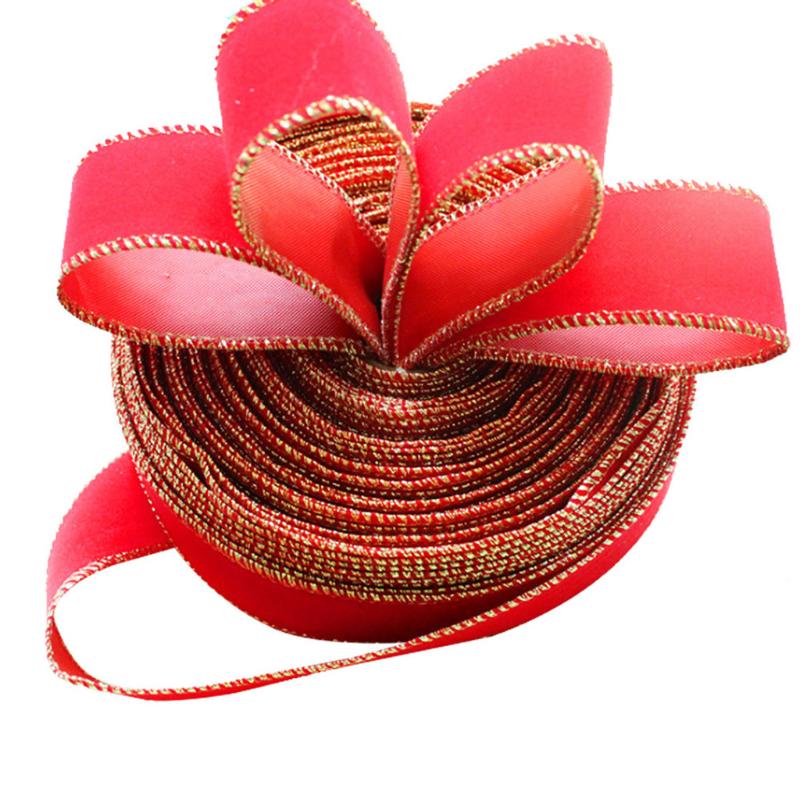 

10m Christmas Phnom Penh Flannel Decorative Ribbon Christmas Tree Decoration Ribbon Party Decoration 9.20