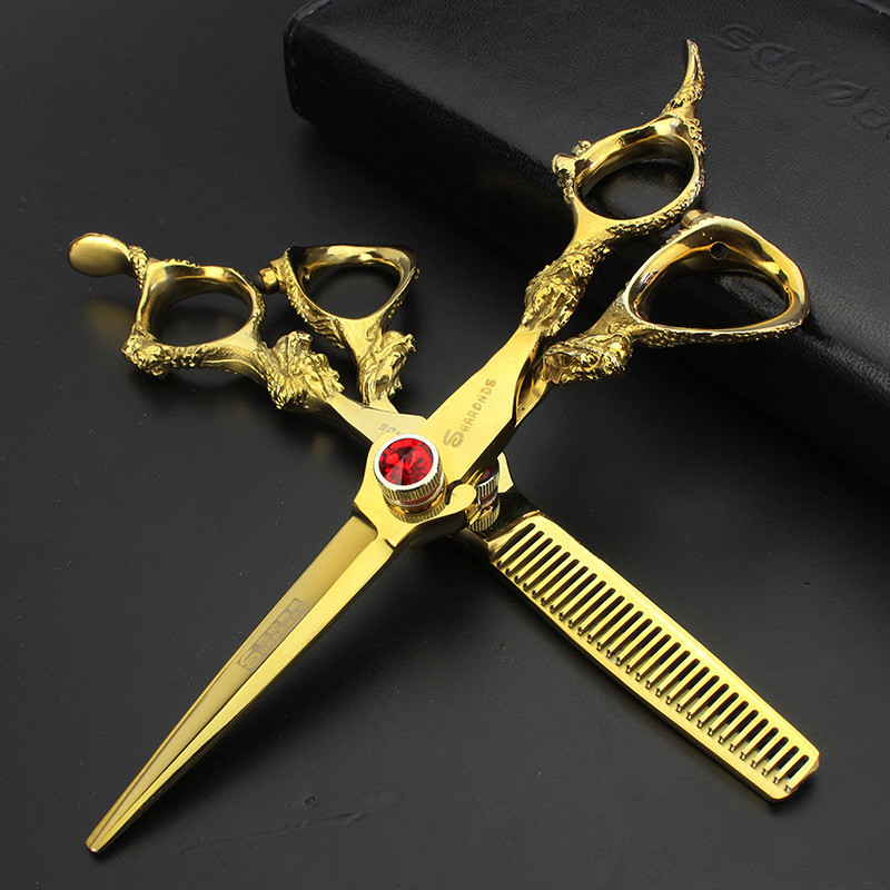 

Japan 440c High Quality Professional Hairdressing Scissors 6 Inch Set Kit Hairdressing Scissors Hair Cutting Salon