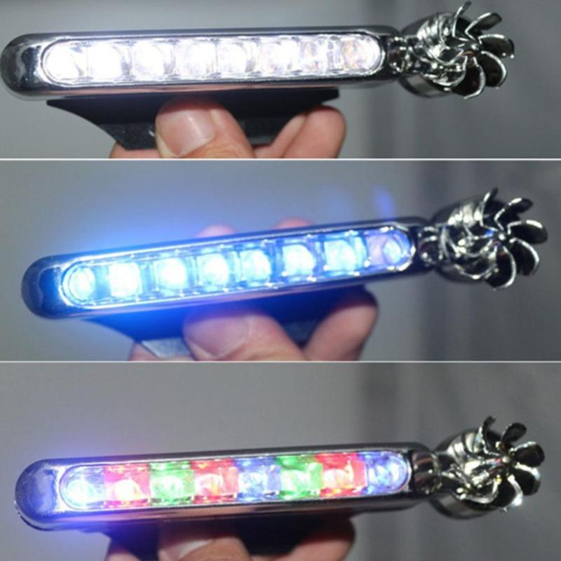 

Wind Car Front Net 3 Color Led Lamp Wiper Led Lights Daytime Running Lights Sticker Promotion, As pic