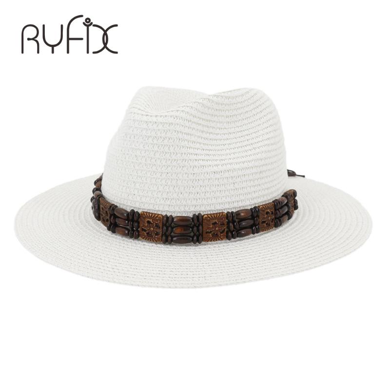 

Outdoor sun hat summer travel must-have hat personalized straw beach bonnet HA99, White