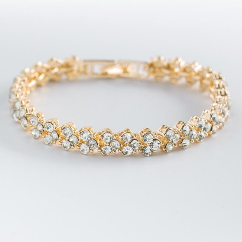 

Women Ladies Classic Cubic Zirconia With Crystal Bracelet Jewelry Special Gift For Mom Girlfriend
