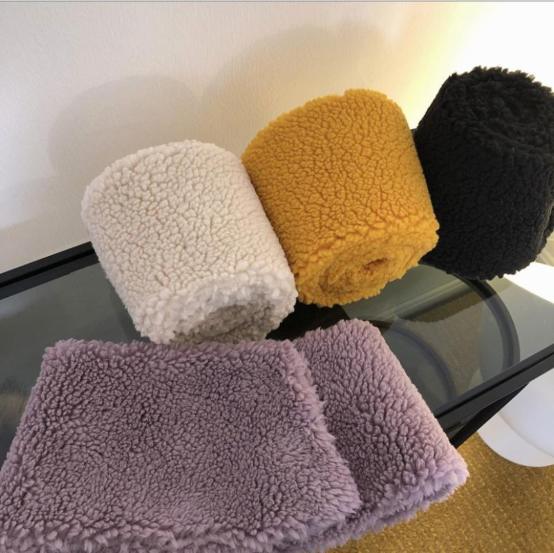 

Winter New Korean Style Simple Thick Soft Lalambswool Small Scarf h Warm Solid Scarf Female Casual Warm Scarves Shawls