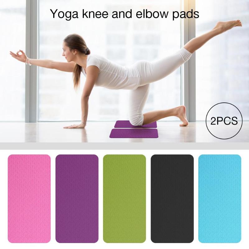 

2pcs/set Yoga Knee Pad Fitness Pad Body Building Cushions Elbow Pads Knee Yoga Protector For Fitness Equipment, Red
