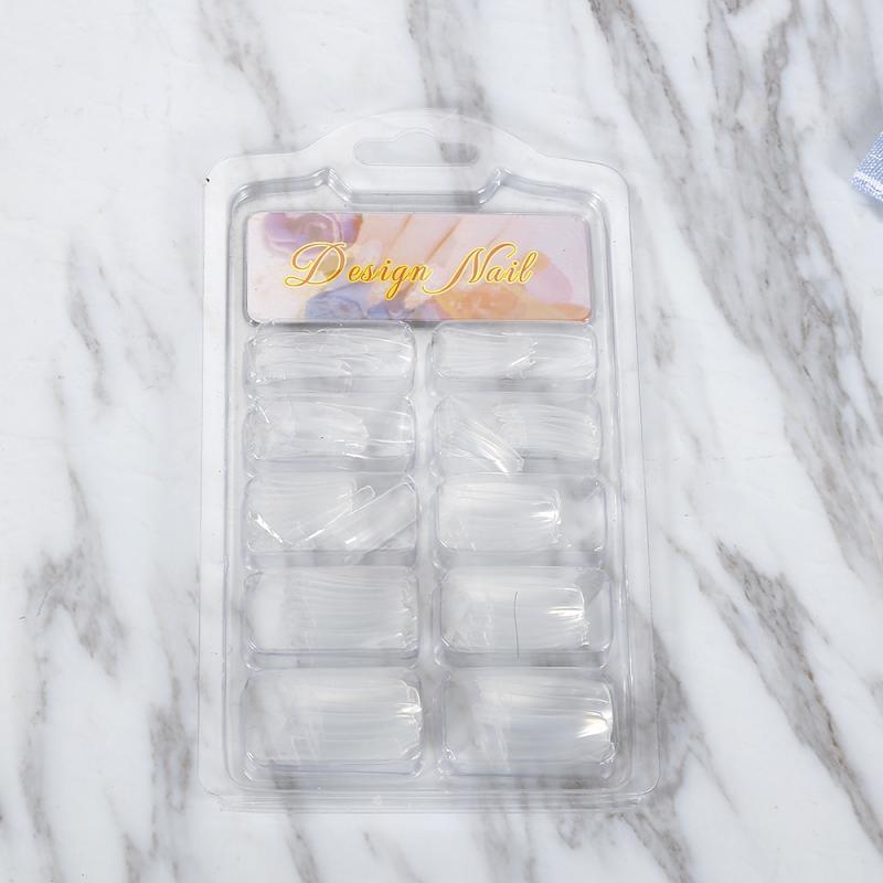 

Clear French Fake Nail Tips Full Cover Acrylic Artificial False Nails Gel Nail Art Half Tips Salon DIY Manicure Extension, Multi