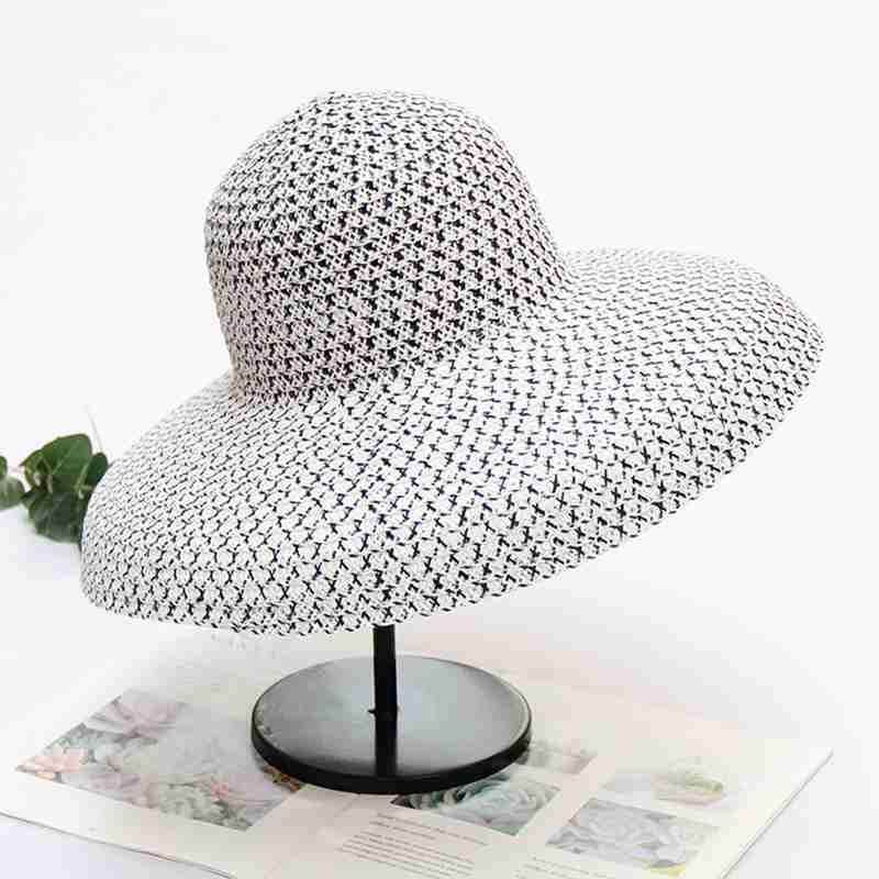 

MYZOPER 2020 New Fashion Hollow Breathable Outdoor Beach Hat Wide Brim Casual Tide Adjustable Straw Hat Adult Cap, 02
