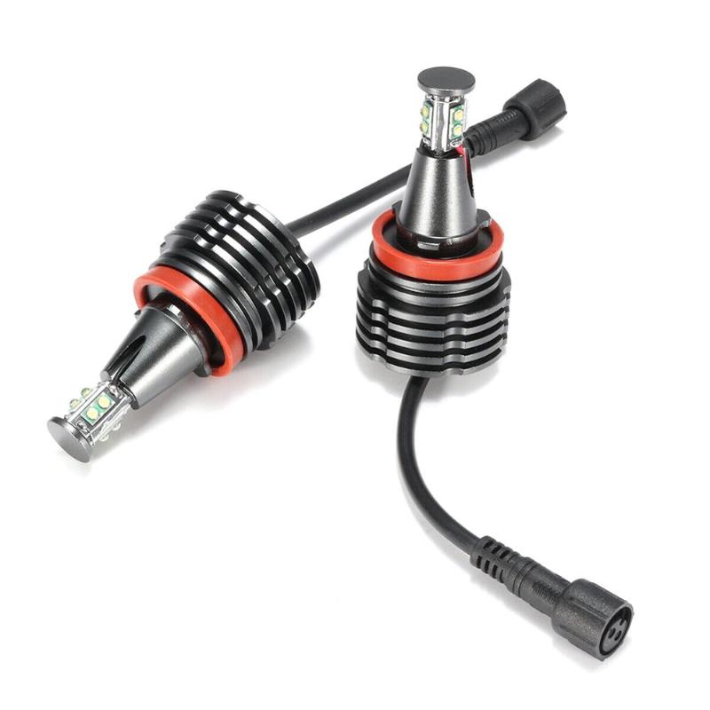 

80W Car Angel Eyes Halo Light H8 Bulb For E90 E92 E82 E60 E70 X5 Auto No Error LED Front Light Lamp Headlight